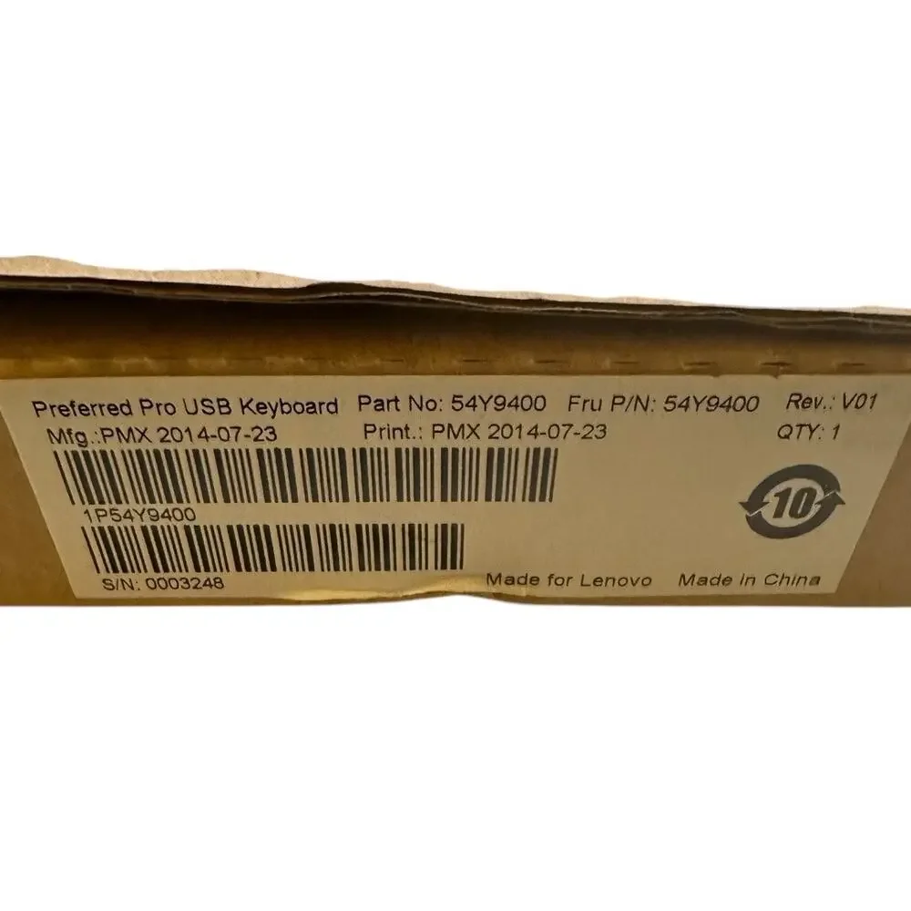 Lenovo Preferred Pro USB Black Wired Keyboard